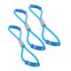 thumbnail image 1 of Pcs Flat Latex Elastic Resistance Band 8 Shape for Resistance Training Pilates and Physical Therapy (Blue), 1 of 5