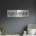 thumbnail image 5 of Luxe Metal Art 'Rise and Grind     ' by Susie Boyer, Metal Wall Art, 36"x12", 5 of 7