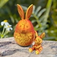 thumbnail image 5 of Easter Bunny Fidget Toy Movable Joints Desk Decor, Home Office Decoration, Spring Festival Gift, Surprise Egg Figurine for Holiday Celebration, 5 of 8