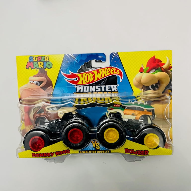 Hot Wheels Super Mario Monster Trucks Donkey Kong vs Bowser 1:64