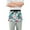 Cartoon Dinosaur with Bike, variant on Cute Capybaras Server Apron with 3 Pockets Waterproof Waitress Waist Short Apron for Man Woman 12 Inches