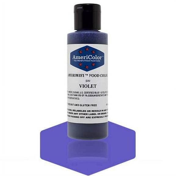 AmeriColor AmeriMist Violet, 4.5 Ounce, Airbrush Food Color