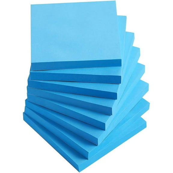 Sticky Notes 3x3 Inches,Self-Stick Pads,Easy to Post for Home,Office,Notebook,8 Pads/Pack