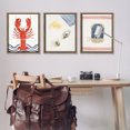 thumbnail image 3 of Stupell Industries Abstract Ocean Life Animals & Insects Painting Brown Floater Framed Canvas Art Print Wall Art, 25 x 31, Set of 3, 3 of 10