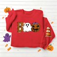 thumbnail image 5 of NSLGXD Women's Halloween Sweatshirts Cute Print Pullovers Trendy Holiday Round Neck Long Sleeve Y2k Tops Halloween Costumes, 5 of 5