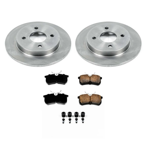 Ultimate Brakes Rear Ceramic Brake Pad and Rotor Kit with Hardware WM80841