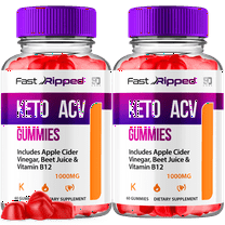 Fast Ripped Keto ACV Gummies Apple Cider Vinegar 1000MG Vitamin Supplement 2 Pack