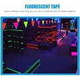Lihe 6 Rolls Fluorescent Cloth Tape UV Black light Tape Glow in The