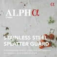 thumbnail image 4 of ALPHA LIVING 13 Inch Splatter Guard for Frying Pan  Food Strainer and Universal Cookware - Stops Hot Oil Splash - RED Handle - Splatter Screen for Cooking, 4 of 6