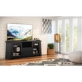 thumbnail image 5 of Furnitech 31" x 70" Contemporary Wood TV Stand in Ebony Black Finish, 5 of 5