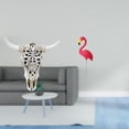 thumbnail image 2 of Escultura Colgante De Pared Con Cabeza De Toro Tribal Y Estaca De Flamenco Para Jardín, Ideal Para Oficina, Granja, Dormitorio Y Decoración De Primavera., 2 of 8