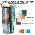 thumbnail image 7 of 20oz Tumbler with Lid and Straw Stainless Marble Steel Vacuum Insulated Water Coffee Tumbler Cup, Double Wall Vacuum Insulated Travel Mug Reusable Tumblers for Ice Drinks, Hot Beverage, 7 of 7