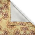 thumbnail image 6 of Ambesonne Ethnic Grommet Curtain, Oriental Vintage Ornaments, 50" x 63", Dark Orange Apricot, 6 of 6