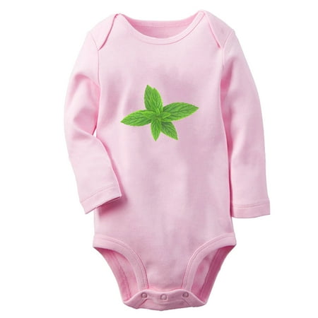 

Babies Nature Pattern Peppermint Rompers Newborn Baby Unisex Bodysuits Infant Jumpsuits Toddler 0-12 Months Kids Long Sleeves Oufits (Pink 0-6 Months)