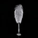thumbnail image 1 of Pluma de avestruz de 2 colores Ecomeon Pluma de boda con soporte de metal Plata, 1 of 5