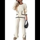 thumbnail image 1 of Conjunto de 2 Piezas para Mujer: Jersey de Punto de Larga Informal y Pantalón de Pierna . Conjunto Deportivo para Estar en Casa. M, 1 of 10