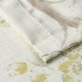 thumbnail image 5 of Rustic Kitchen Tier Curtains Green Floral Printed Linen Blended Half Window Curtain for Dining Room Rod Pocket Cafe Window Treatment Small Drapes, 2 Panels Set, 30 x 24 Inch, 5 of 6