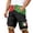 Black, variant on Mens Short Shorts Men's Summer Italian Print Casual Cargo Shorts with Pocket Design for Everyday Wear and Comfort White XL