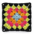 thumbnail image 2 of Red Heart® All In One Granny Square™ #4 Worsted (Medium) Acrylic Yarn, Black-Spicy Lime 8.8oz/250g 440 Yards (3 Pack), 2 of 6