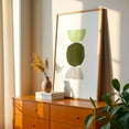 thumbnail image 3 of Green tone balancing shapes - Mixed Media Minimalist Abstract Geometric Watercolor Modern Art Pastel Calm Unframed Wall Art Print 40 x 60 inches, 3 of 60