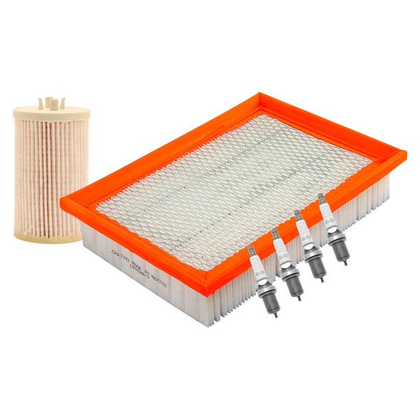 Kit De Bujías Iridio, Filtro De Aire Y Filtro Para Aceite Sintético 6 PIEZAS Afinación Sin Aceite Compatible con Sonic 2012 A 2018 Chevrolet L4 1.8L