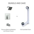 thumbnail image 3 of Belanger QUA90CCP Single Handle Shower Head and Bathtub Faucet, Polished Chrome, 3 of 11