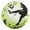 Gold, variant on Player Playing Football on Grass Round Wall Clock Silent Analog Battery Operated Black Pointer Home Decor 9.84" Diameter