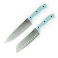 thumbnail image 2 of Oster Steffen 14 Piece Stainless Steel Cutlery Set with Storage Block in Blue, 2 of 8
