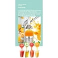 thumbnail image 3 of Cast Iron Juicer, Cast Iron Juicer Hand Press, Heavy Duty Hand Press Juice Extractor for Fresh Lemonade Orange Juice, Easy to Use, Home and Kitchen Essentials (Style-A), 3 of 9