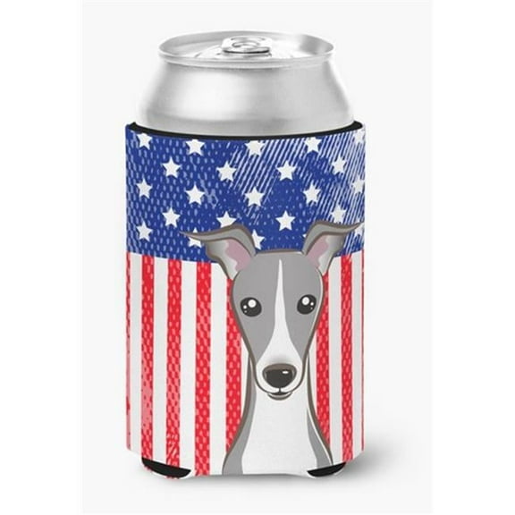 American Flag & Italian Greyhound Can or Bottle Hugger