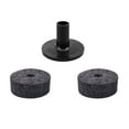 thumbnail image 3 of DINHEAROM Drum Mute Drum Dampener Felt Washers Black 2Pcs With 1Pc Cymbal Sleeve, 3 of 8