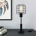 thumbnail image 3 of Industrial Vintage Metal Shade Cage Table Lamp for Bedroom, Living Room, Office, 3 of 10