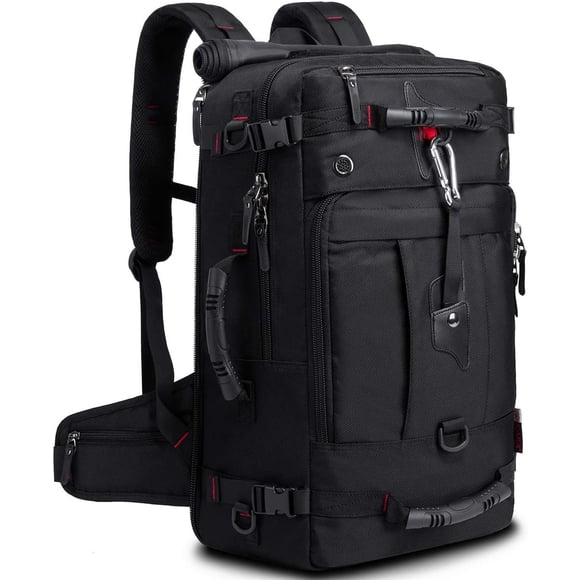 KAKA Mochila de Viaje Mochila de Mano, Bolsa de Lona Convertible Duradera para Computadora Laptop de 15,6 Pulgadas para Hombres y Mujeres (Mediano 35 L)