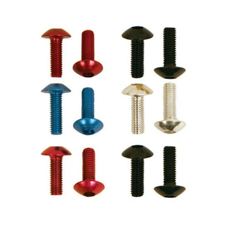

Pit Posse 6 x 15 mm Button Head Bolt - Red - 6 Piece