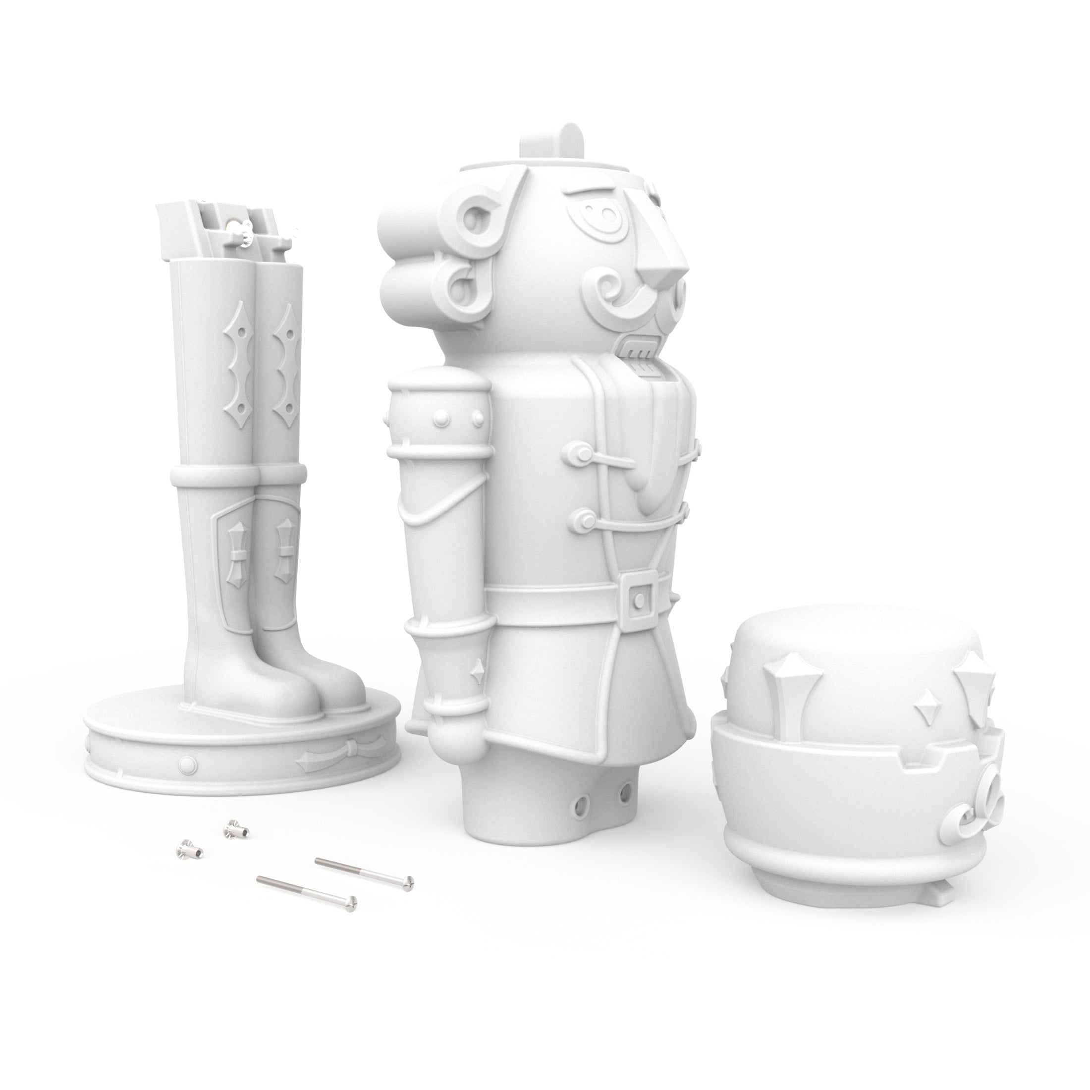 Step2 Giant Decorative Nutcracker Prince with Paintable, Indoor/Outdoor Finish, 21” x 72”