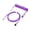 Purple, variant on Spirals Coiled USB A To Type C Cable For Mechanical Keyboard With Retractable Design And Braided Cover