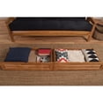 thumbnail image 3 of Porch & Den  Dent Full Size Futon Storage Drawers Antique White, 3 of 5