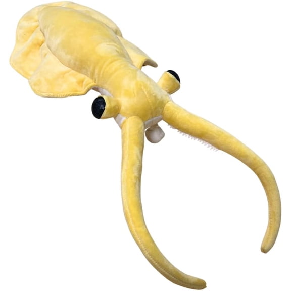 Realistic Nectocaris Pteryx Stuffed Animal Plush Toy, Lifelike Nectocaris Pteryx Animal Plushies, Simulation Ocean Animal Doll