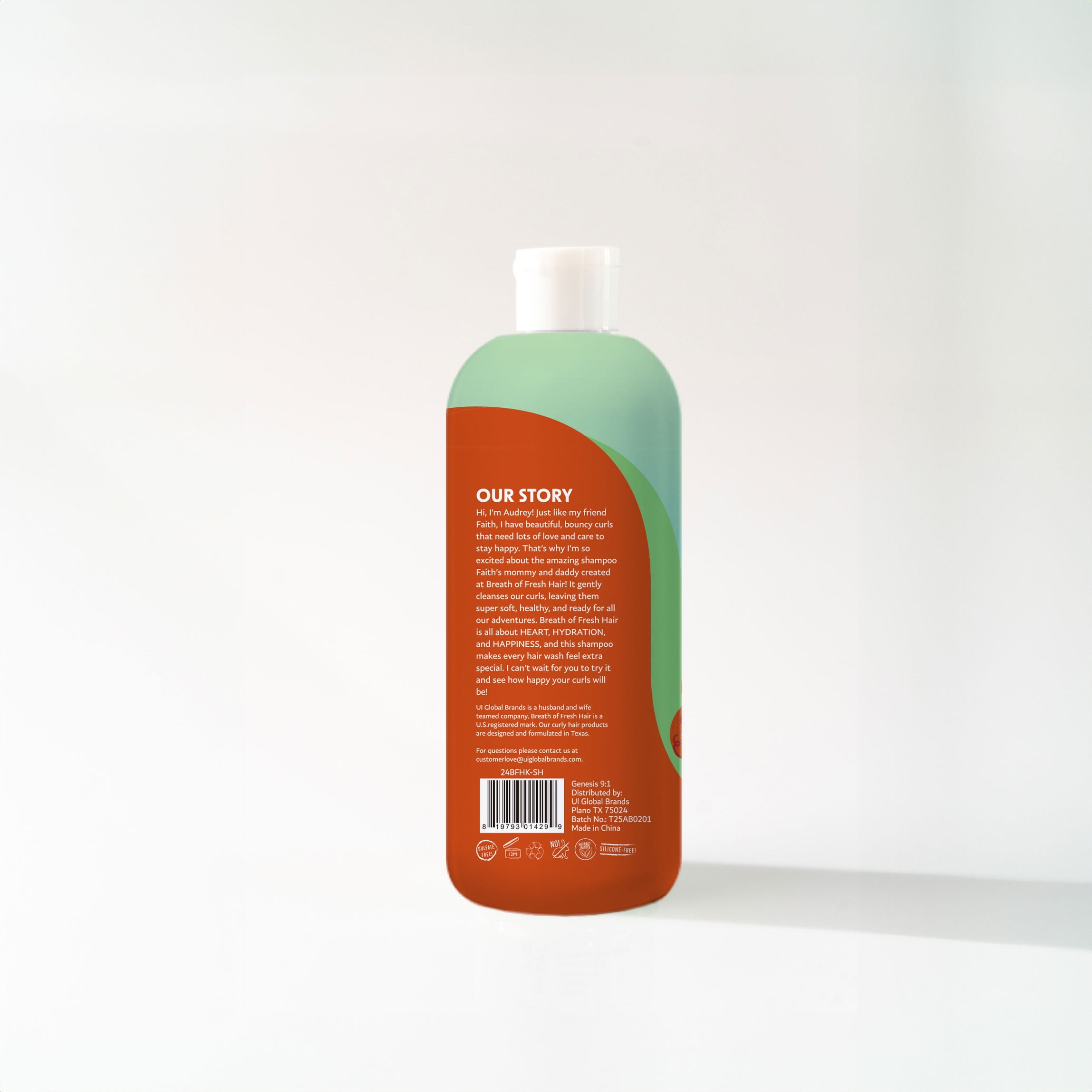 Breath of Fresh Hair Kids No FRIZZ Detangling Shampoo, 12.1 fl oz