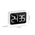 thumbnail image 3 of tamizeot Digital Timer Kitchen Cooking LED Count Up Alarm Electronic Baking Sports Luminous Hanging Classroom White, 3 of 6