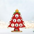 thumbnail image 1 of de Navidad de madera, decoración de escritorio, Mini decoración de de Navidad, divertidos adornos navideños para el aniversario del hogar Rojo Pequeño BLESIY Árbol de mesa, 1 of 8