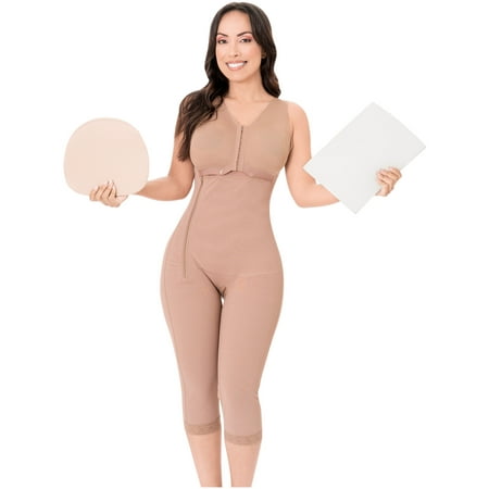 

Be Shapy Fajas Colombianas Reductoras Postpartum Shapewear and After Tummy Tuck Ab Board Combo Mocha 2XL