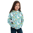 thumbnail image 4 of Confree Girl'S Hooded Sweatshirt Cartoon Print Long Sleeve Hoodies Sweatshirts Spring Autumn Everyday Wear Breathable Casual For Girls Pullover Tops Size 18-24 Months Blue, 4 of 4