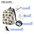 thumbnail image 5 of Daiia Cute Armadillo Vintage Canvas Backpack for Men and Women ,Hiking Backpack,Travel Laptop Bag for School,Large Capacity Backpack-Medium, 5 of 7