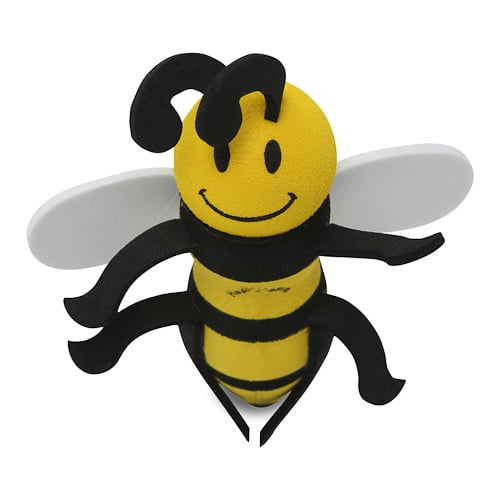 Fits Thin Style Antenna HappyBalls Happy Bee Car Antenna Topper/Mirror Dangler/Desktop Spring Stand Bobble 