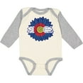 thumbnail image 3 of Inktastic Colorado Flag Sunflower Boys or Girls Long Sleeve Baby Bodysuit, 3 of 5