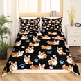 thumbnail image 2 of Funda nórdica Cute Dog Pattern juego de cama para niños Niños Niñas Cartoon Corgi, 2 of 9