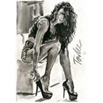 thumbnail image 3 of Tashe 14x18 Black Modern Framed Museum Art Print Titled - High Heels, 3 of 5