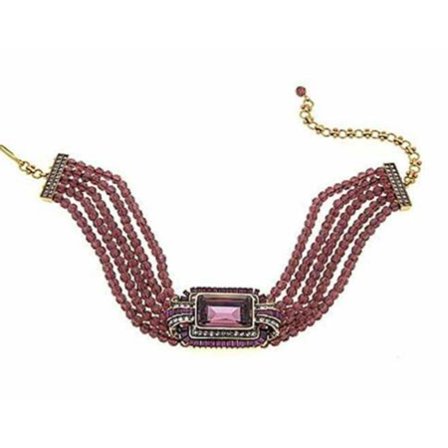 Heidi Daus SWAROVSKI Crystal 5 Row Beaded Choker Necklace ~A Magnificent Cut