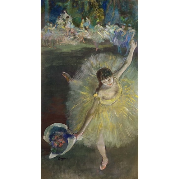 Degas "End of an Arabesque" (1877) Glossy Poster